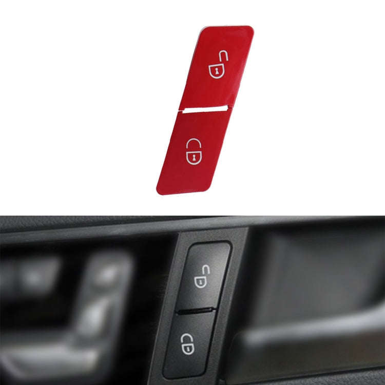Car Right Side Door Lock Switch Buttons 2049058402 for Mercedes-Benz W204, Left Driving (Red)