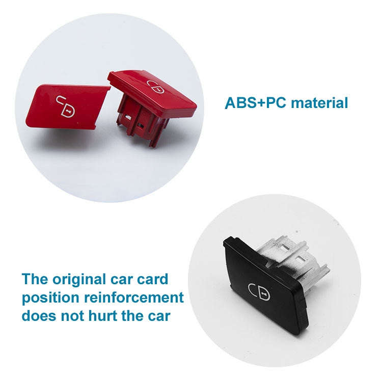 Car Right Side Door Lock Switch Buttons 2049058402 for Mercedes-Benz W204, Left Driving (Red)