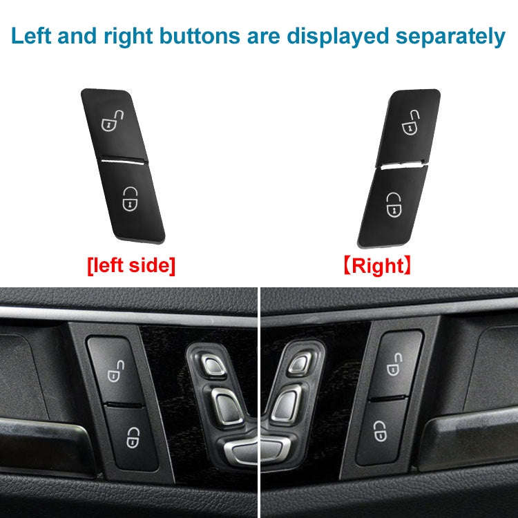 Car Right Side Door Lock Switch Buttons 2049058402 for Mercedes-Benz W204, Left Driving (Red)