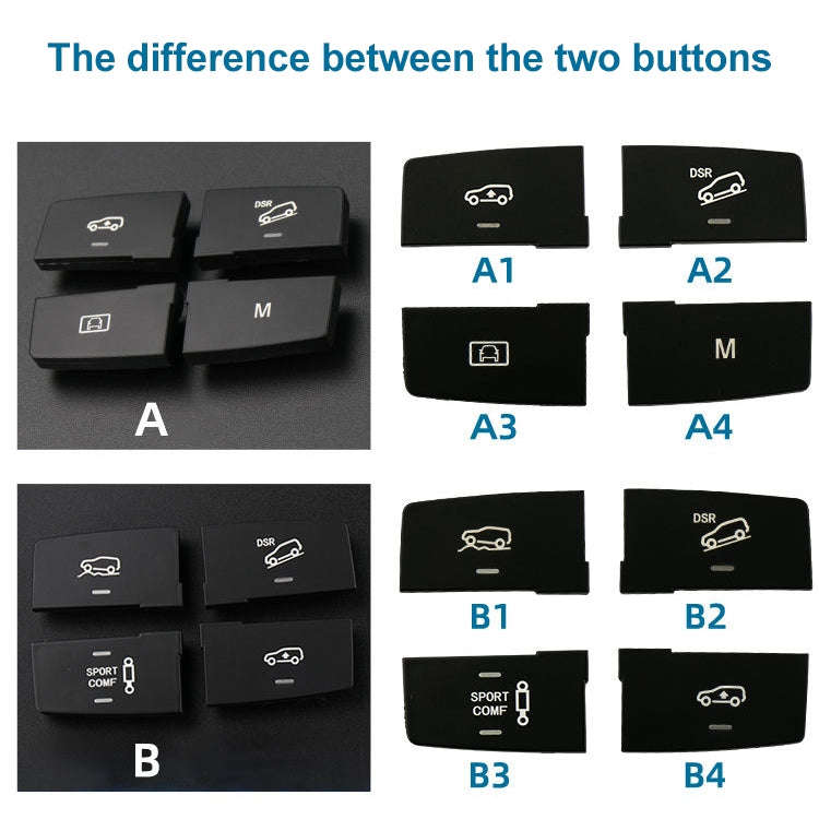 Car Model A1 Downhill Auxiliary Switch Shift Button for Mercedes-Benz GL GLE Class W166, Left Dri...