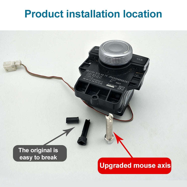Car Central Control Large Knob Mouse Shaft for Mercedes-Benz W204 / W212, Left Driving
