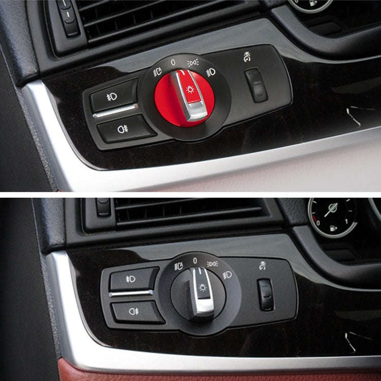 Car Headlight  Switch Button Knob for BMW 5 Series 2010-2017, Left Driving (Black)