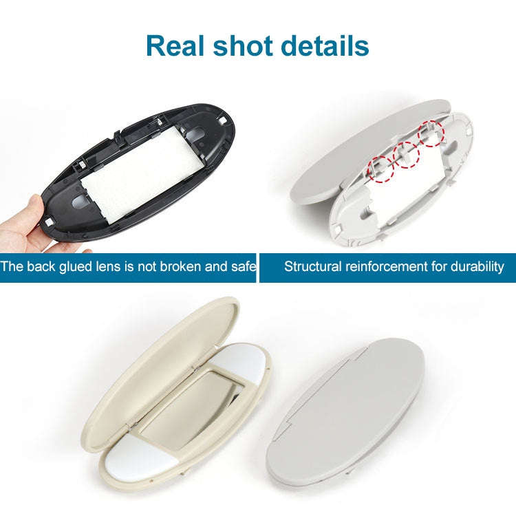 Car Sunshade Makeup Mirror Sun Visor for BMW mini R50R56, Left Driving (Beige)