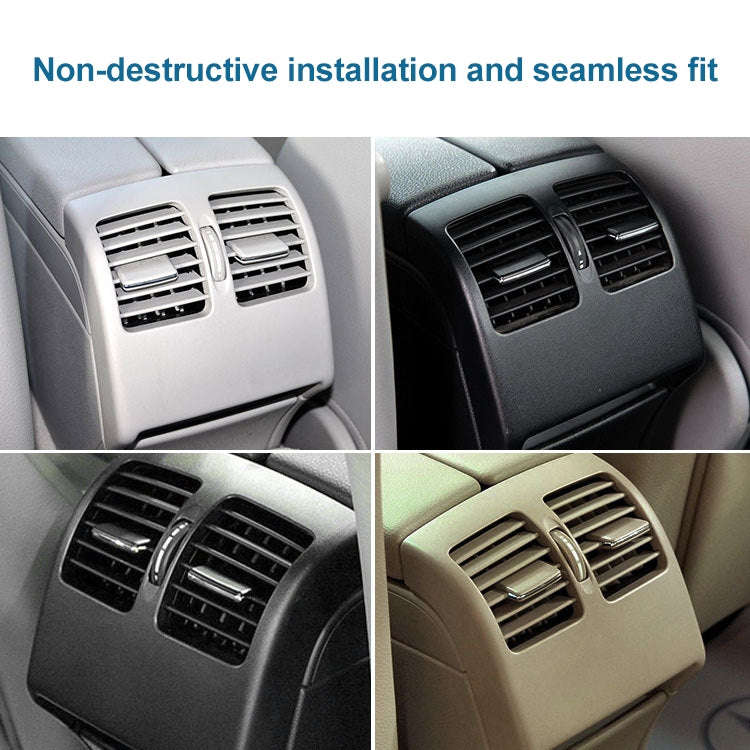 Car Rear Air Conditioner Air Outlet Panel for Mercedes-Benz W204 2007-2014, Left Driving (Grey)