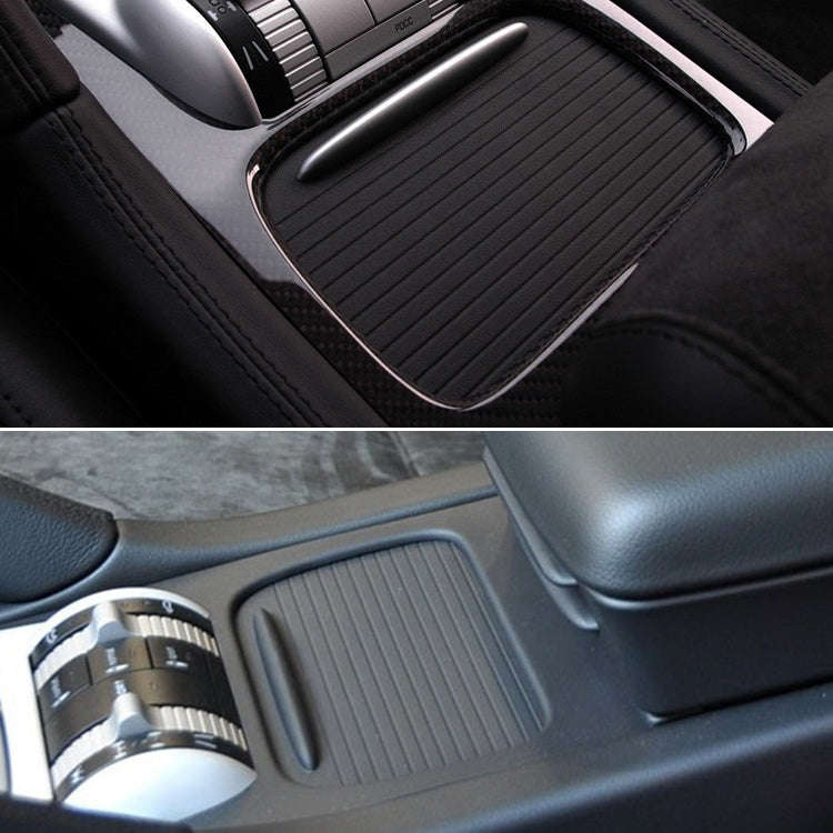 Car Center Console Water Cup Holder Cover Trim for Porsche Cayenne 2003-2010, Left Driving (Grey)