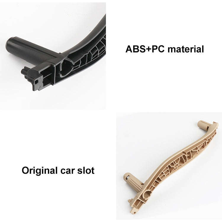 Car Left Side Inside Doors Handle Pull Trim Cover for BMW X5 / X6, Left Driving (Dark Coffee)