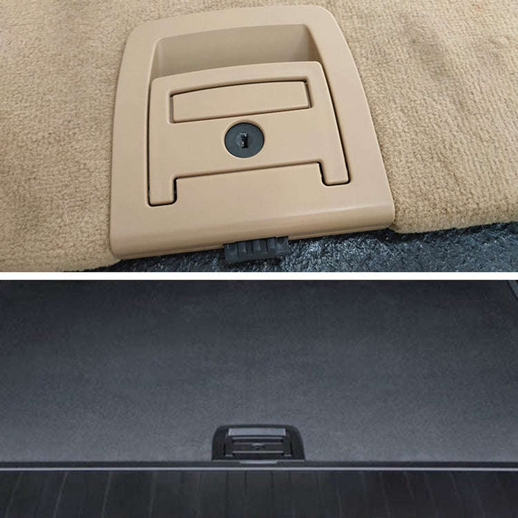 Car Rear Trunk Mat Carpet Handle with Hole 51479120283 for BMW X5 / X6 2006-2013, Left Driving (B...