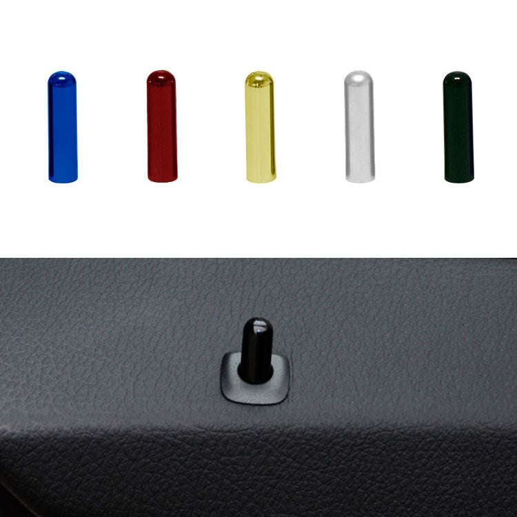 4 in 1 Car Door Latch Pin Door Screw Knob Cap Cover Trim for BMW F10, Left Driving (Silver)