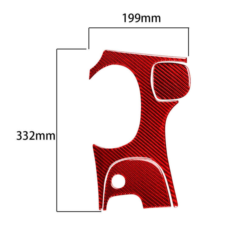 3 in 1 Carbon Fiber Car Gear Panel Sticker Kits A for Chevrolet Corvette C5 1998-2004, Left Drive...