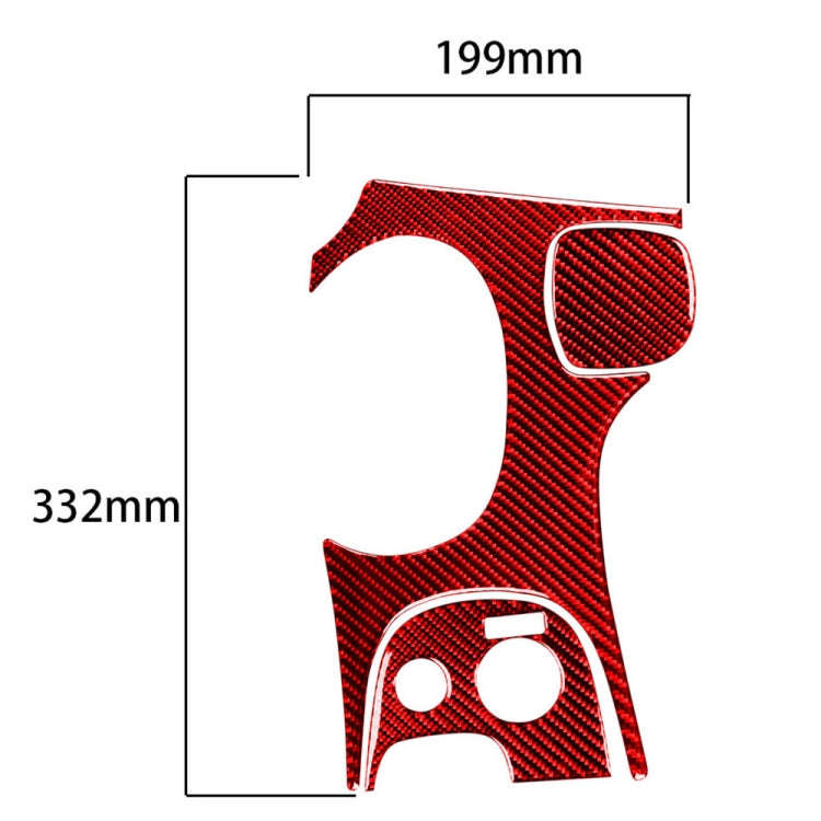 3 in 1 Carbon Fiber Car Gear Panel Sticker Kits B for Chevrolet Corvette C5 1998-2004, Left Drive...