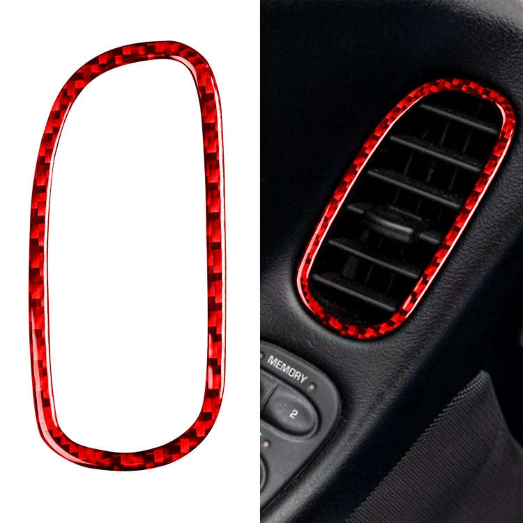 2 in 1 Car Carbon Fiber Driver Side Air Vent Sticker for Chevrolet Corvette C5 1998-2004, Left Dr...