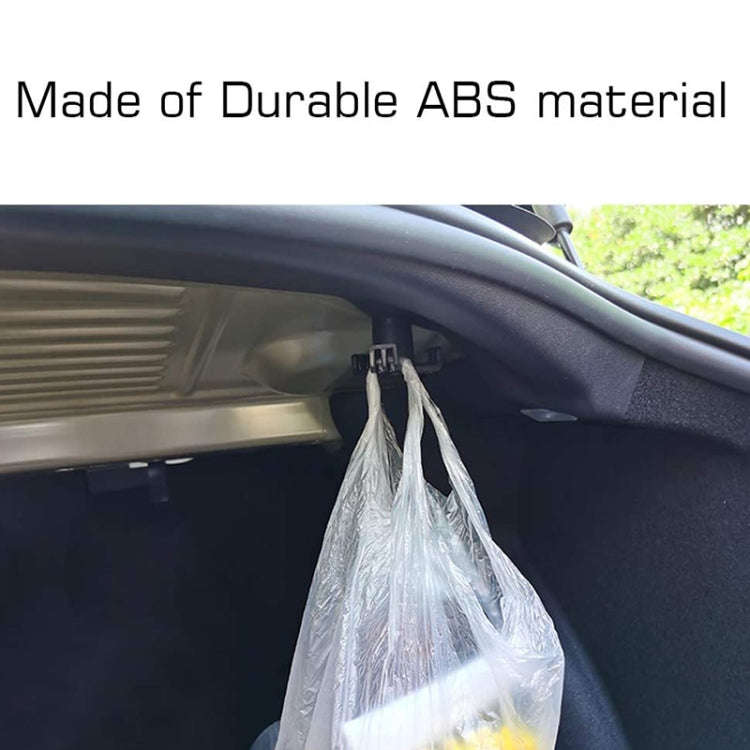 Car Trunk Grocery Bag Hook for Tesla Model 3(Black)