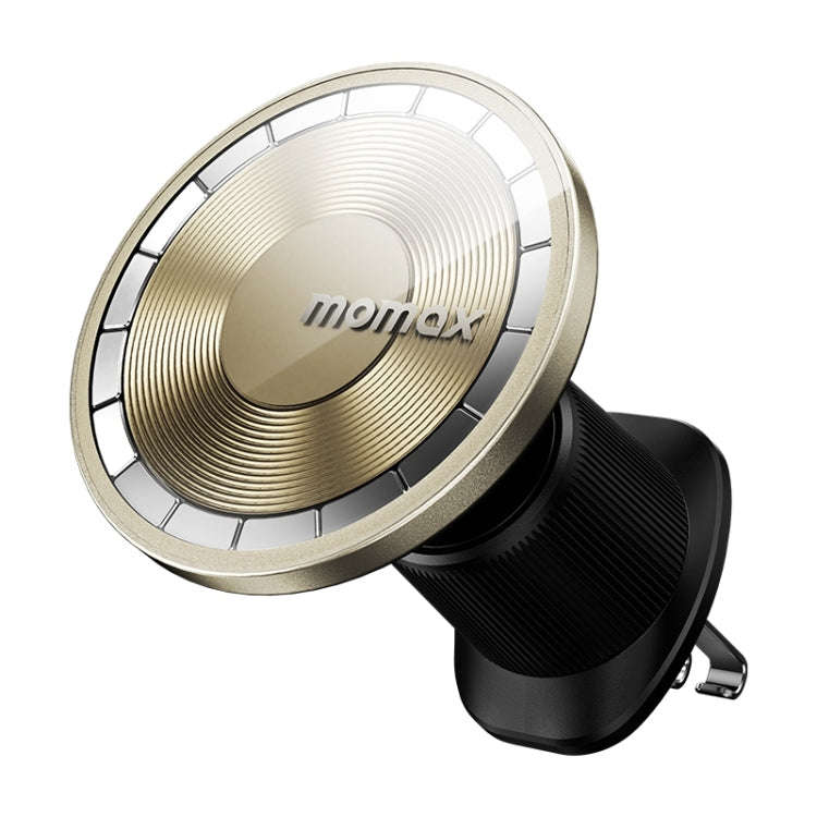MOMAX MoVe Universal Transparent Magnetic Air Outlet Car Holder (Gold)