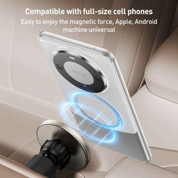 MOMAX MoVe Universal Transparent Magnetic Air Outlet Car Holder (Gold)