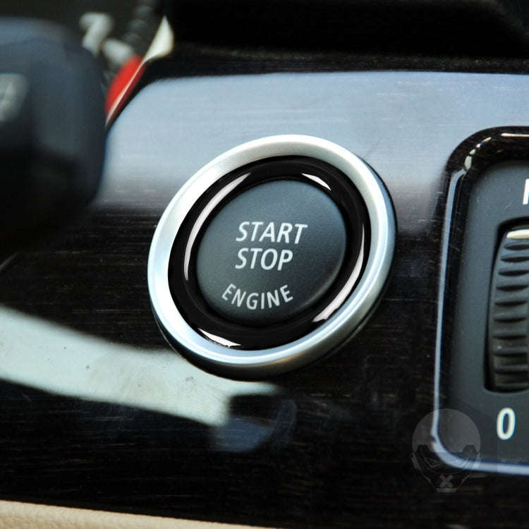 For BMW 3 Series E90/E92/E93 2009-2012 Car One-button Start Carbon Fiber Trim Ring, Left and Righ...