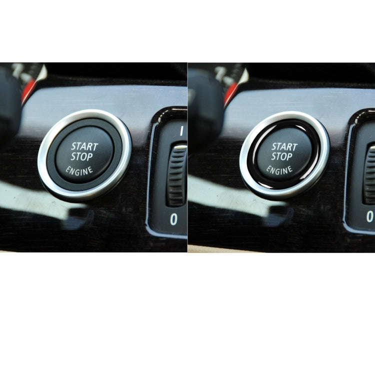 For BMW 3 Series E90/E92/E93 2009-2012 Car One-button Start Carbon Fiber Trim Ring, Left and Righ...