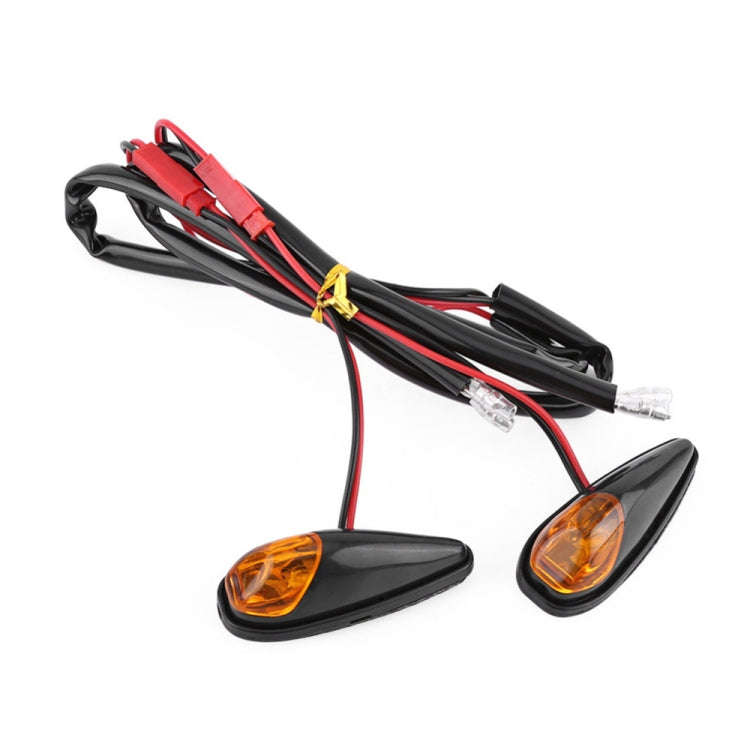 2pcs SL QGD Motorcycle 5W Turn Signal Light (Black)