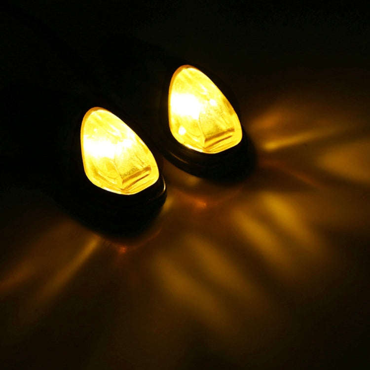 2pcs SL QGD Motorcycle 5W Turn Signal Light (Black)
