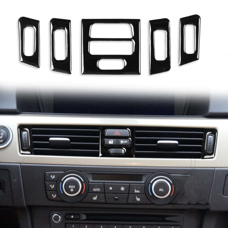 For BMW 3 Series E90/E92/E93 2005-2012 5pcs High Profile Car Air Conditioner Air Outlet Decorativ...