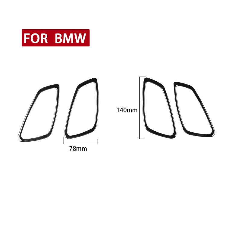 For BMW 3 Series E90 2005-2012 4pcs Car Door Handle Decorative Sticker, Left and Right Drive Univ...