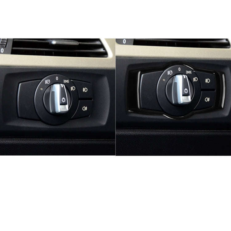 For BMW 3 Series E90 2005-2012 Car Headlight Switch Decorative Sticker, Left and Right Drive Univ...