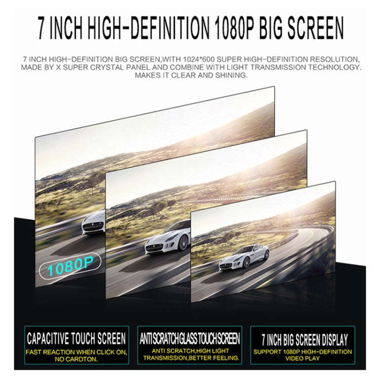 SU 9701 2GB+32GB 7 inch HD Manual Telescoping Car Android Radio Receiver MP5 Player, Support FM &...