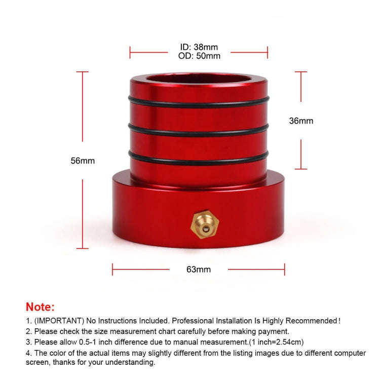 For Jeep Wrangler JK TJ Dana 30/44 Car Modification Front inner Outer Shaft Tube Seal Kit (Red)