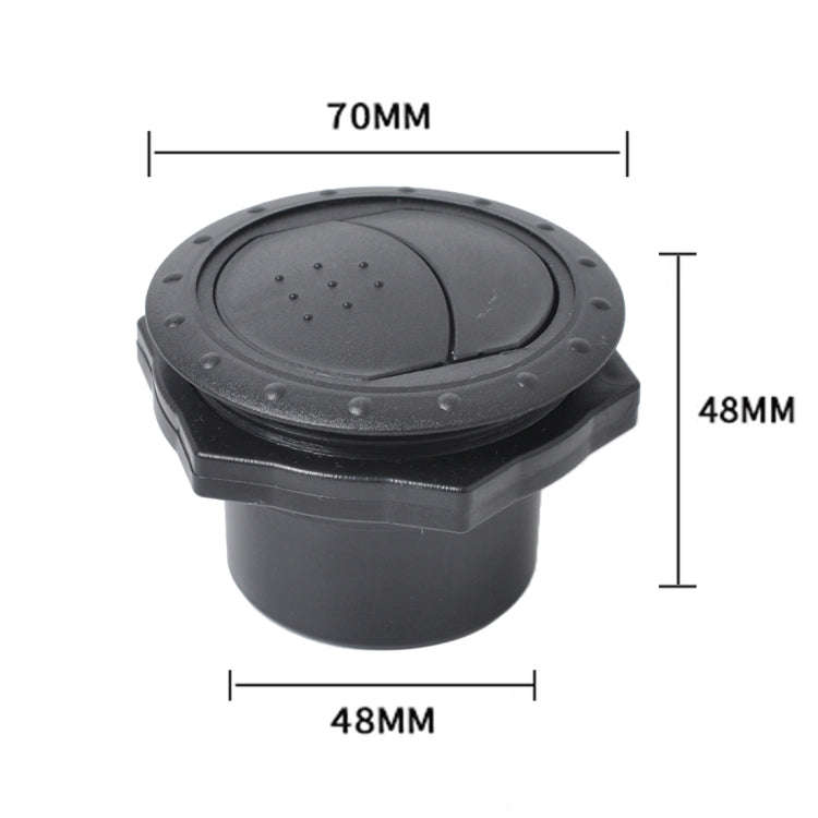 Universal 60mm Round AC Air Outlet Vent for RV Bus Boat Yacht Auto Air Conditioner Vent Replaceme...