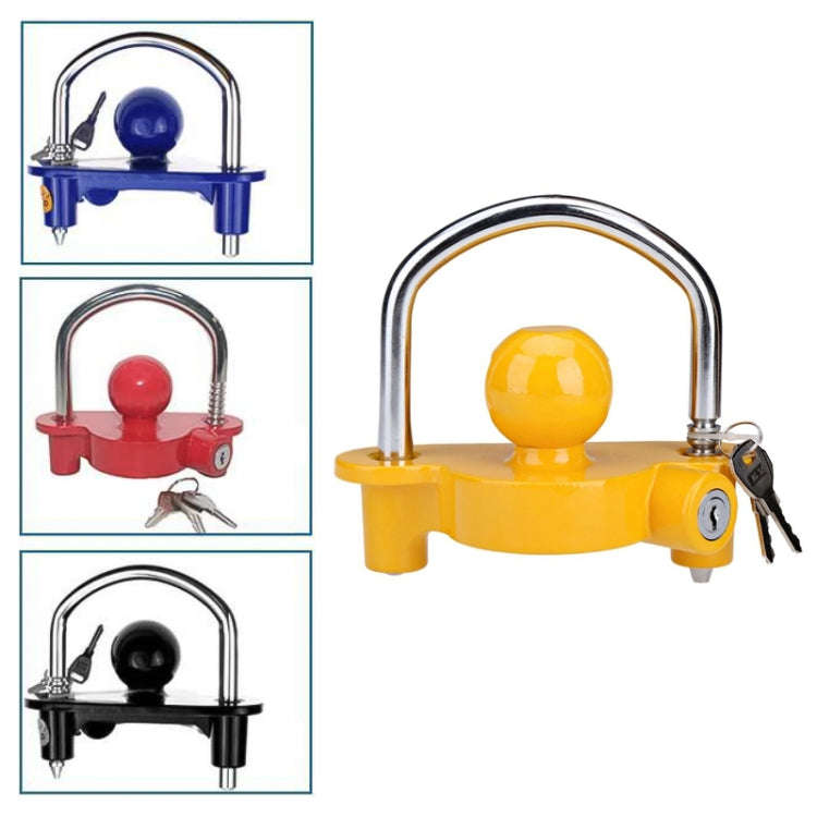 Universal Trailer Ball Hitch Coupler Lock Adjustable Trailer U Shape Coupling Lock, Random Color ...