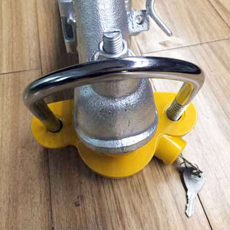 Universal Trailer Ball Hitch Coupler Lock Adjustable Trailer U Shape Coupling Lock, Random Color ...