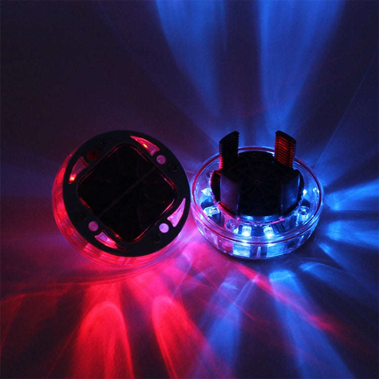 4 PCS Solar LED Car Tire Decoration Flashing Lights Colorful Wheels Hub Atmosphere Lights Wireles...