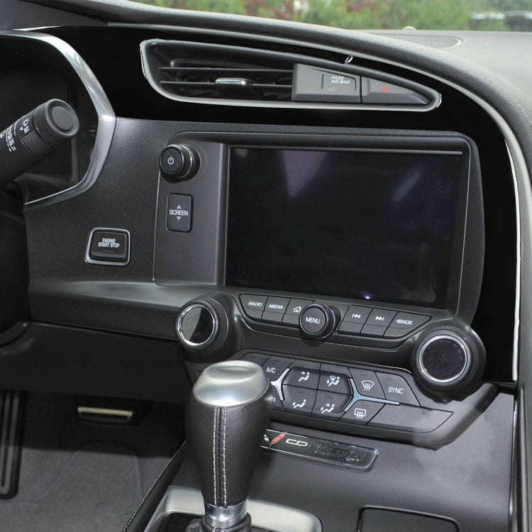 For Chevrolet Corvette C7 2014-2019 Car Left + Middle Air Outlet Panel Decorative Sticker, Left D...