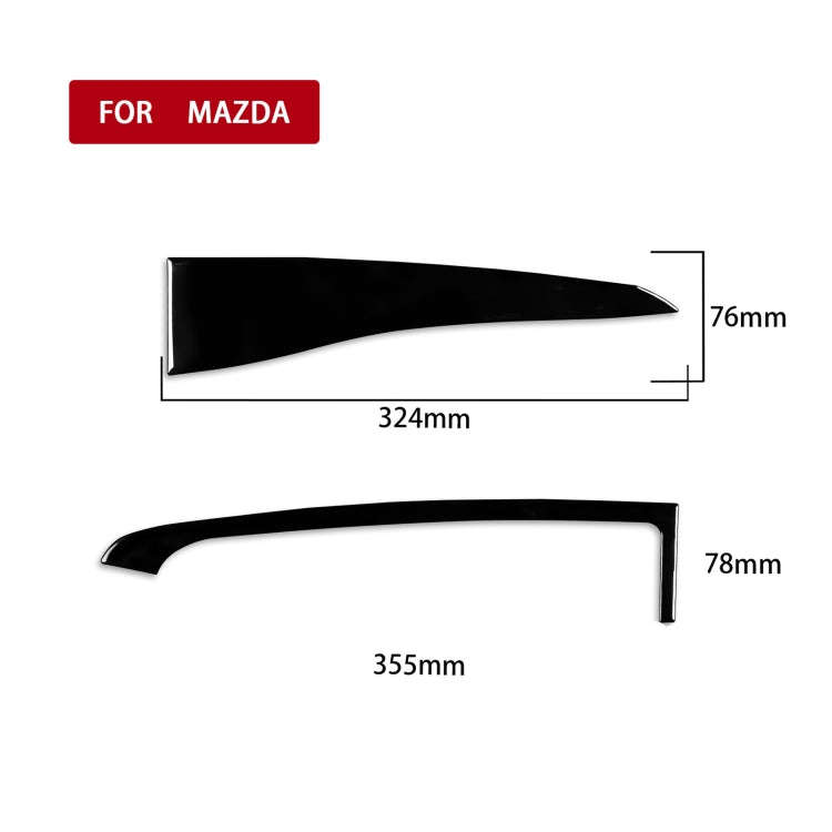 For Mazda 3 Axela 2010-2013 Car Central Display Screen Decorative Sticker, Right Drive