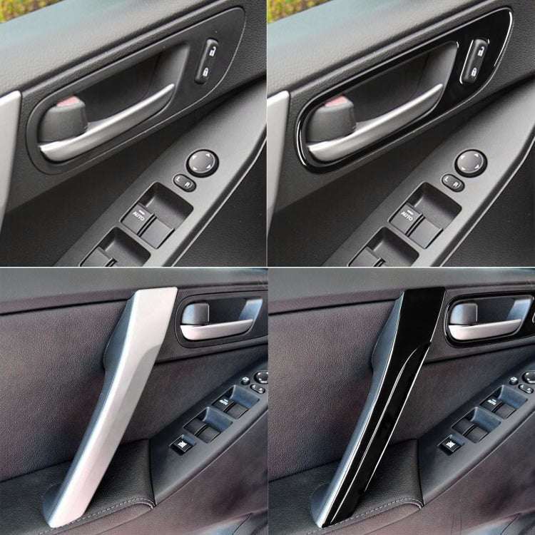 For Mazda 3 Axela 2010-2013 12 in 1 Car Door Handle Set Decorative Sticker, Left and Right Drive ...