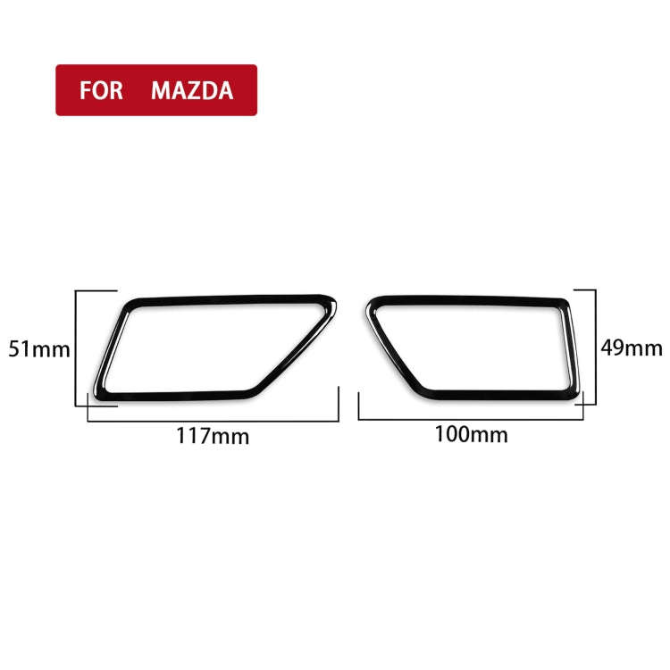 For Mazda 3 Axela 2010-2013 Car Defogging Vent Decorative Sticker, Left Drive
