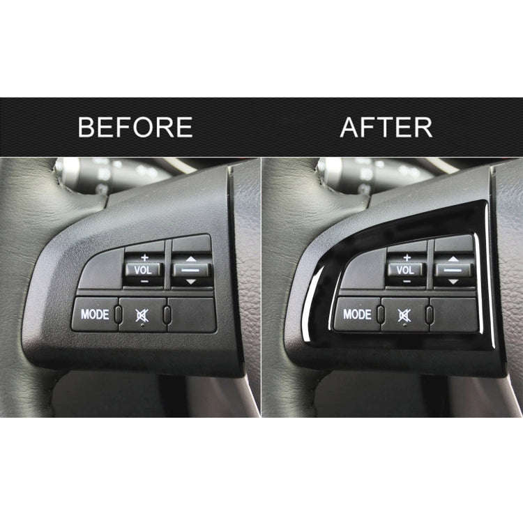 For Mazda 3 Axela 2010-2013 Car Steering Wheel Button Decorative Sticker, Left and Right Drive Un...