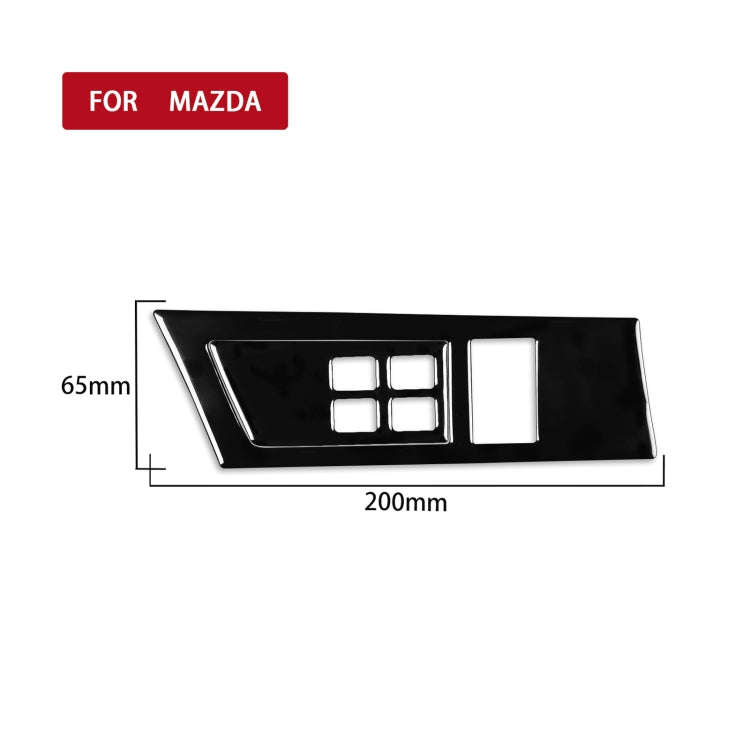 For Mazda 3 Axela 2010-2013 Car Headlight Switch Panel Set Decorative Sticker, Left Drive