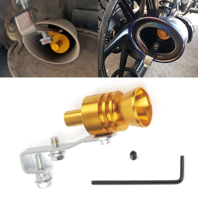 Universal Aluminum Turbo Sound Exhaust Muffler Pipe Whistle Car / Motorcycle Simulator Whistler, ...