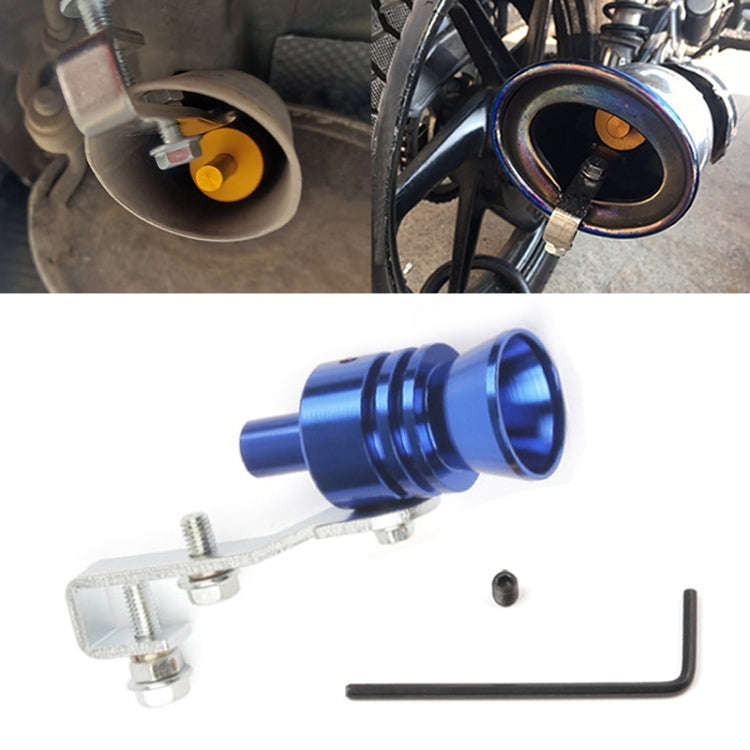 Universal Aluminum Turbo Sound Exhaust Muffler Pipe Whistle Car / Motorcycle Simulator Whistler, ...