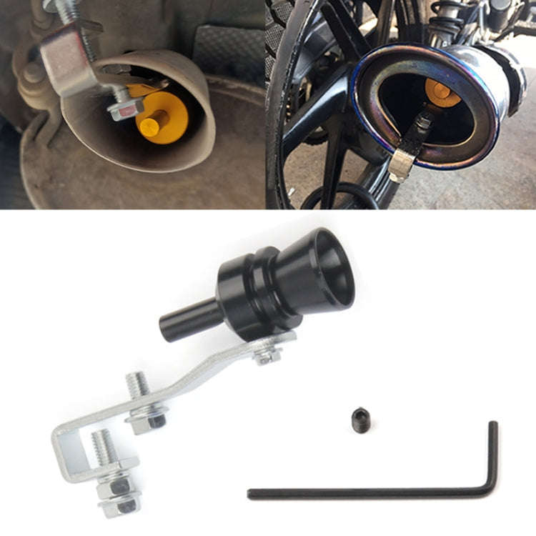 Universal Aluminum Turbo Sound Exhaust Muffler Pipe Whistle Car / Motorcycle Simulator Whistler, ...