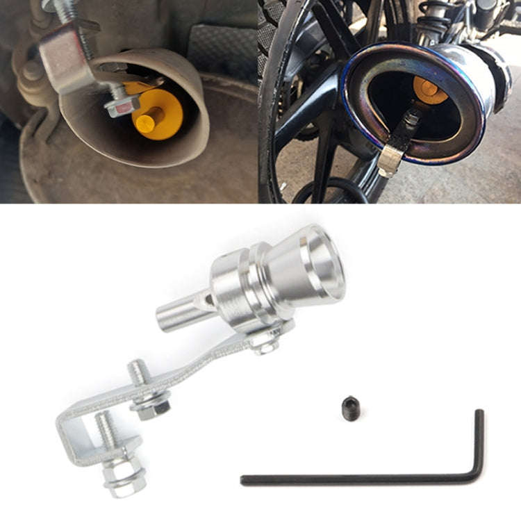 Universal Aluminum Turbo Sound Exhaust Muffler Pipe Whistle Car / Motorcycle Simulator Whistler, ...