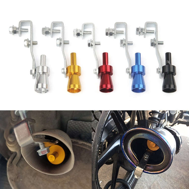 Universal Aluminum Turbo Sound Exhaust Muffler Pipe Whistle Car / Motorcycle Simulator Whistler, ...