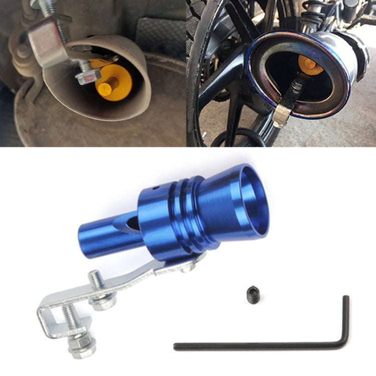Universal Aluminum Turbo Sound Exhaust Muffler Pipe Whistle Car / Motorcycle Simulator Whistler, ...