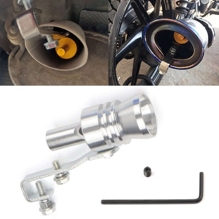 Universal Aluminum Turbo Sound Exhaust Muffler Pipe Whistle Car / Motorcycle Simulator Whistler, ...