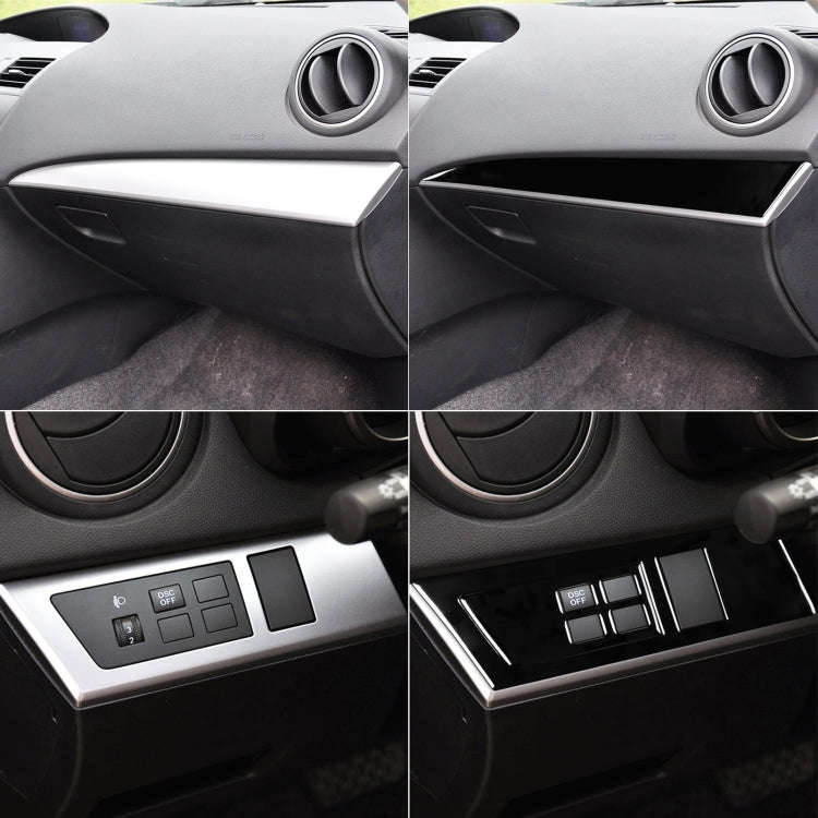 For Mazda 3 Axela 2010-2013 3 in 1 Car Both sides of Instrument Set Decorative Sticker, Left Drive
