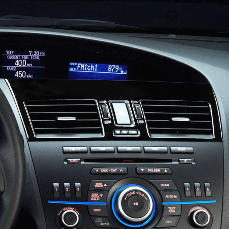 For Mazda 3 Axela 2010-2013 2 in 1 Car Central Vent Set A Decorative Sticker, Left Drive