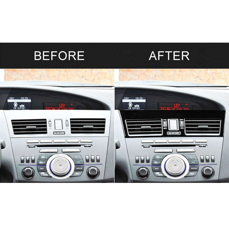 For Mazda 3 Axela 2010-2013 2 in 1 Car Central Vent Set A Decorative Sticker, Left Drive