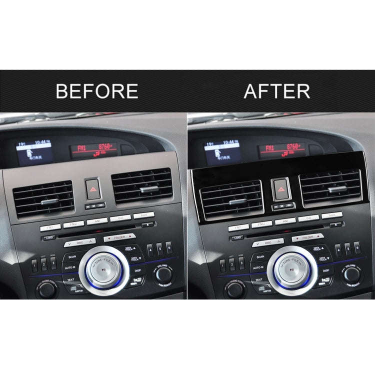 For Mazda 3 Axela 2010-2013 2 in 1 Car Central Vent Set B Decorative Sticker, Left Drive