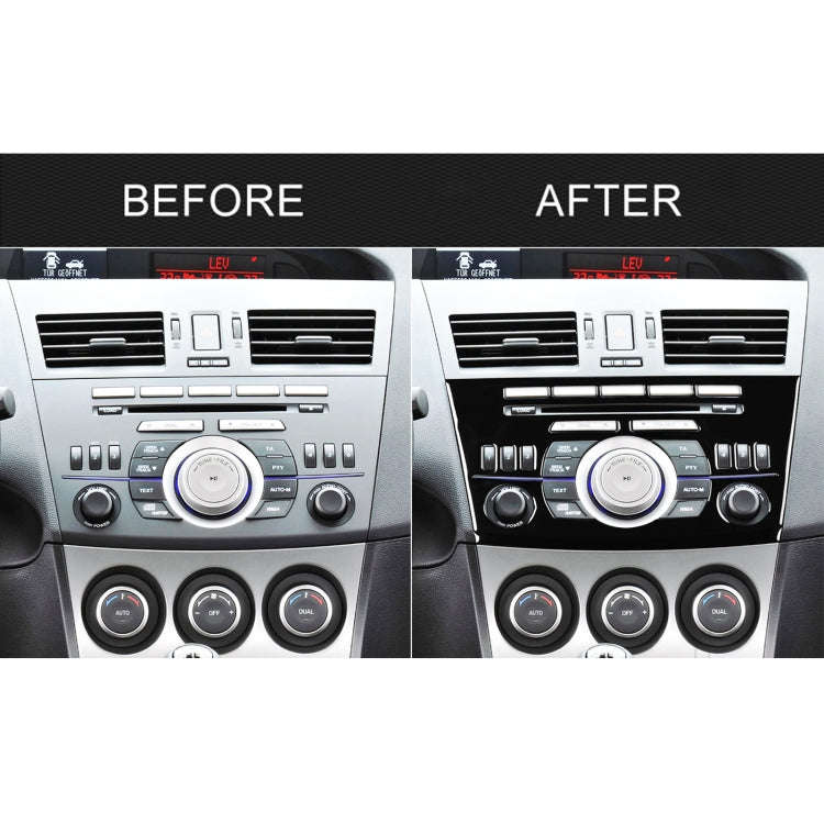 For Mazda 3 Axela 2010-2013 Car Radio Panel Decorative Sticker, Left and Right Drive Universal