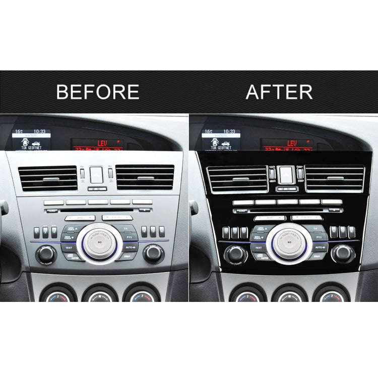 For Mazda 3 Axela 2010-2013 4 in 1 Car Central Control Radio Set A Decorative Sticker, Left Drive